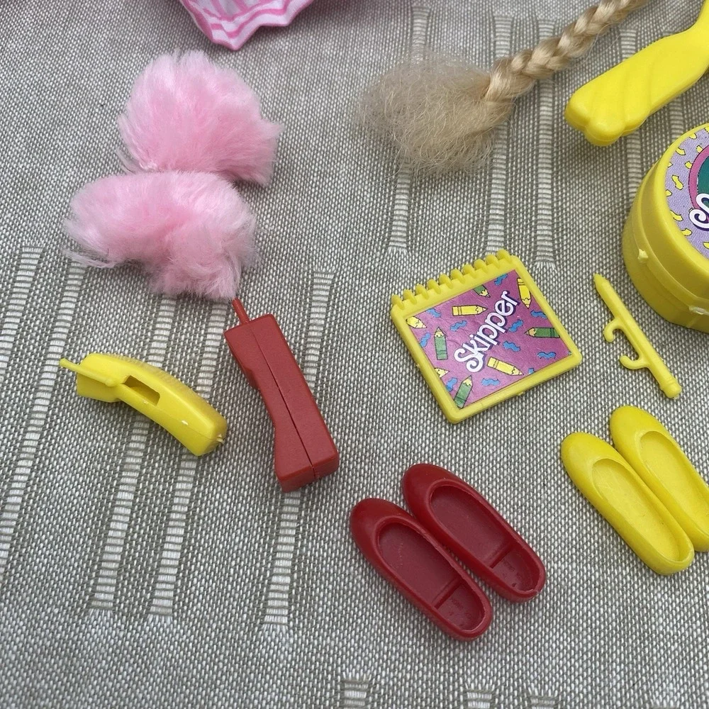 Skipper Teen Time 1988 Striped Top Jacket Accessories Shoes Notebook Pen Clock